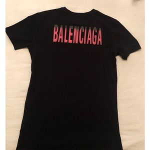 Balenciaga ombre logo tee shirt